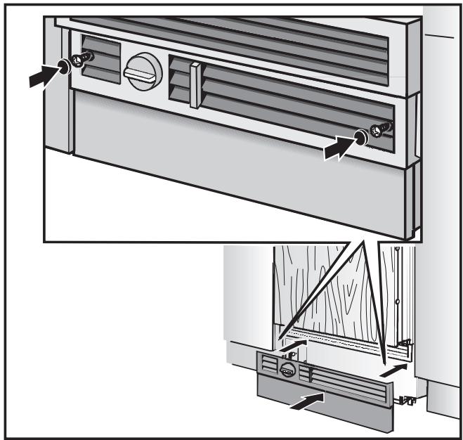 MIELE F 1811 Vi - F 1811 Vi - Fitting the plinth facing - 1