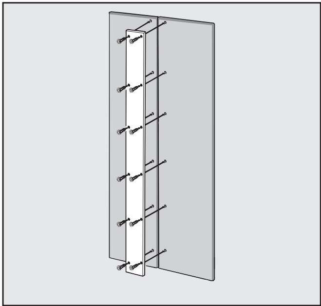 MIELE F 1811 Vi - F 1811 Vi - Connection kit for two cassette door fronts - 1