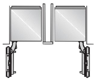MIELE F 1811 Vi - F 1811 Vi - Installation with a partition wall using the side-by-side installation kit - 1