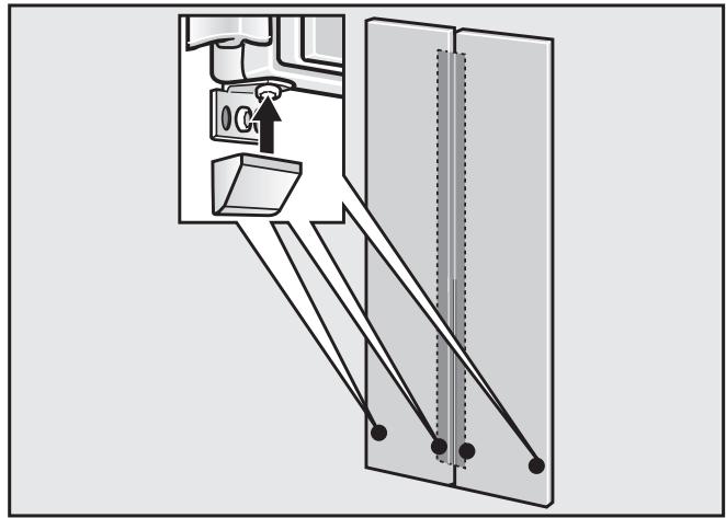 MIELE F 1811 Vi - F 1811 Vi - Fitting the fixing brackets - 3