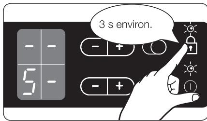 SAMSUNG NZ64F5RD9AB/EF - VERROUILLAGE ET DÉVERROUILLAGE DU TABLEAU DE COMMANDE - 1