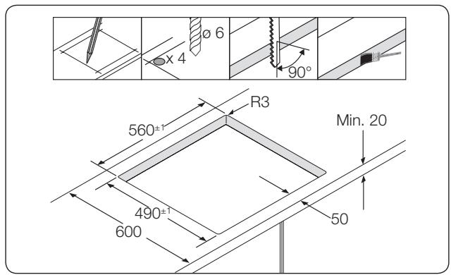 SAMSUNG NZ64F5RD9AB/EF - EINBAUEN IN EINER ARBEITSPLATTE - 3