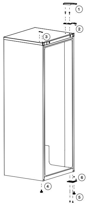 BEKO RFNE200E30WN - Inversione degli sportelli - 1