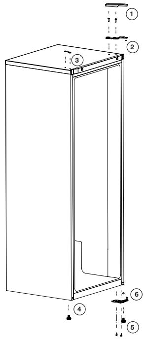 BEKO RFNE200E30WN - Перевешивание дверей - 1