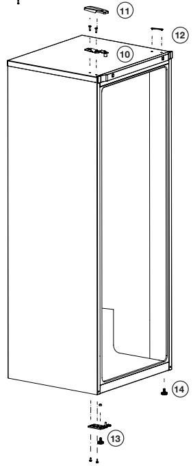 BEKO RFNE200E30WN - Reversing the doors - 3