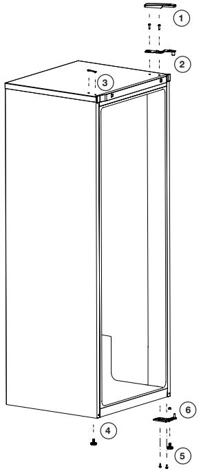 BEKO RFNE200E30WN - Reversing the doors - 1