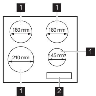 ELECTROLUX LIR60430  -  LIR60430 - Fózőfelület elrendezése - 1