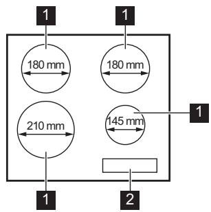 ELECTROLUX LIR60430  -  LIR60430 - Uspořádání varné plochy - 1