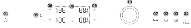 SAMSUNG NZ64B6058GK/U1  -  NZ64B6056GK/U1 -  NZ64B6058GK/U1 - Panel de control - 2