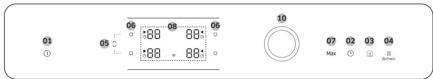 SAMSUNG NZ64B6058GK/U1  -  NZ64B6056GK/U1 -  NZ64B6058GK/U1 - Vadibas panelis - 2