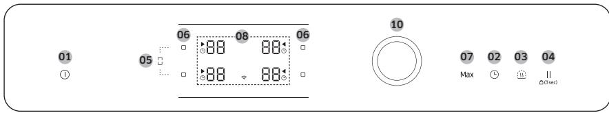 SAMSUNG NZ64B6058GK/U1  -  NZ64B6056GK/U1 -  NZ64B6058GK/U1 - Manoverpanel - 2