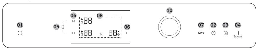 SAMSUNG NZ64B6058GK/U1  -  NZ64B6056GK/U1 -  NZ64B6058GK/U1 - Vadibas panelis - 4