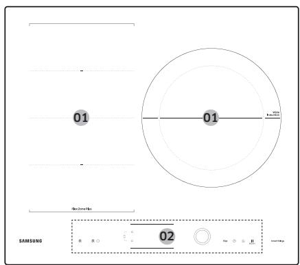 SAMSUNG NZ64B6058GK/U1 - NZ64B6056GK/U1 - NZ64B6058GK/U1 - Fözöfelületek - 4