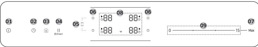 SAMSUNG NZ64B6058GK/U1  -  NZ64B6056GK/U1 -  NZ64B6058GK/U1 - Panel de control - 1