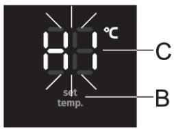 81 °C C sat temp. B