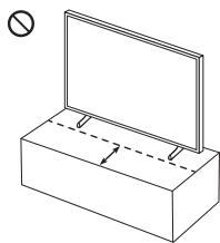 SAMSUNG THE FRAME QE43LS03A - THE FRAME QE50LS03A - THE FRAME QE55LS03A - THE FRAME QE65LS03A - QE75LS03A - Précautions à prendre lors de l'installation du téléviseur sur un support - 2