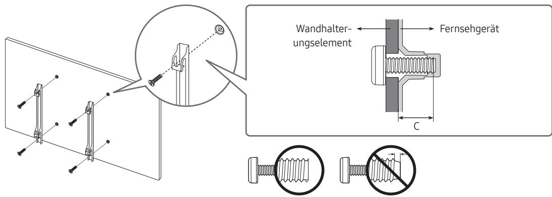 SAMSUNG QE65Q64 - Montieren des Geräts an der Wand - 2