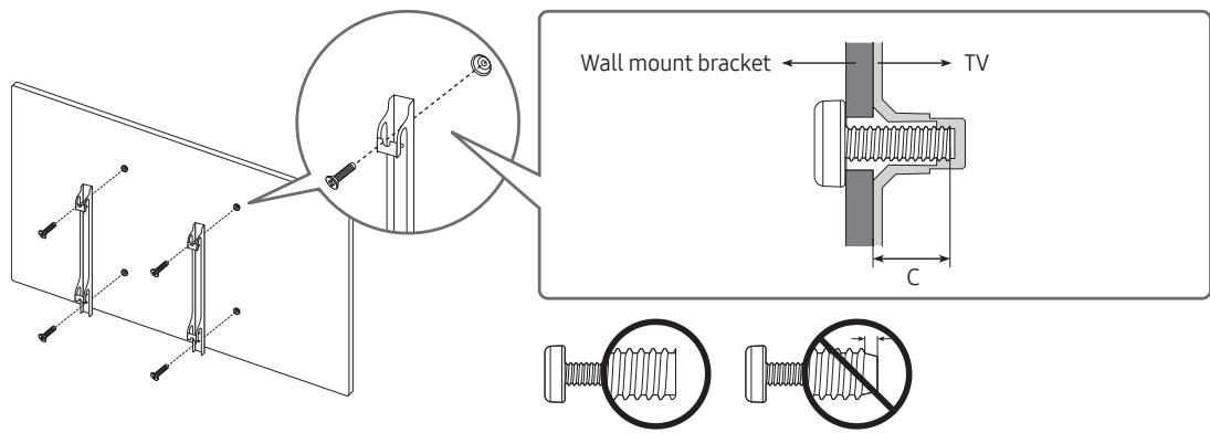SAMSUNG QE65Q64 - Mounting the TV on a wall - 2