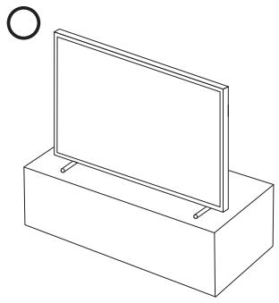 SAMSUNG THE FRAME QE32LS03T - Środki ostrożnosci podczas instalacje televizora na podstawie - 1