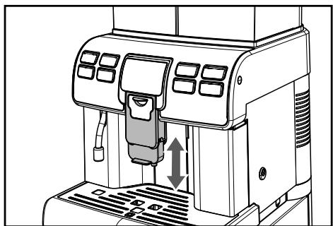 SAECO AULIKA TOP HSC V2 - Réglage de la buse de distribution du café - 1