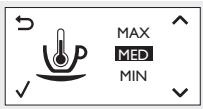 SAECO INCANTO HD8911 - Ajuste da temperatura de infusão - 1