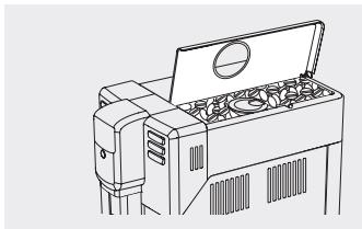 SAECO INCANTO HD8911 - Enchimento do recipiente de café em grãos - 1
