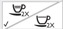 SAECO INCANTO HD8911 - Distribution de deux produits avec une touche (possible seulement en utilisant du café en grains) - 1