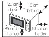 SAMSUNG GE73A - WARNING (Oven function only) - Optional - 6