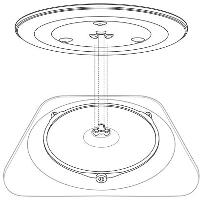 SAGE COMPACT WAVE - MONTAGGIO DEL PIATTO GIREVOLE IN VETRO - 1