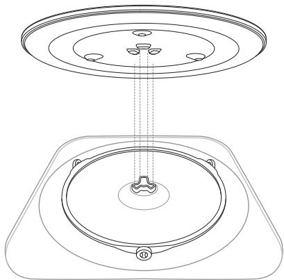 SAGE COMPACT WAVE - MONTAR O PRATO DE VIDRO GIRATÓRIO - 1