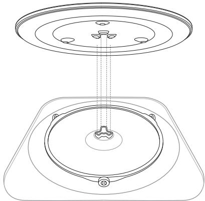 SAGE COMPACT WAVE - MONTAGE DES GLÄSERNEN DREHTELLERS - 1