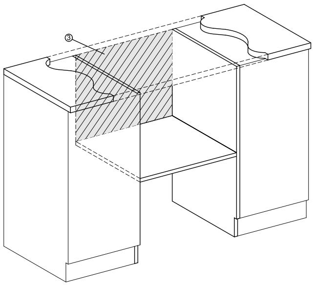 MIELE M 7140 TC  -  M 7140 TC - Raccordement meuble bas - 1