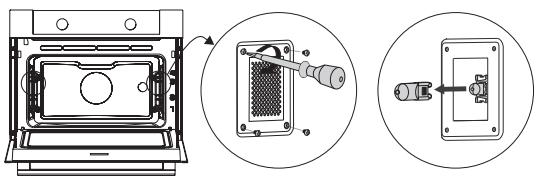 ASKO OCM8464S - OCM8464A - OCM8464S - OCM8464A1 - Remplacer la lampe du four - 4