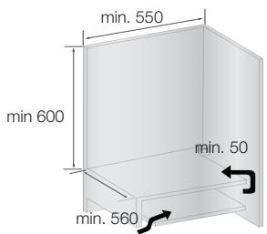 SAMSUNG NV9785BJPSR/EF - Installatie in een kast - 1