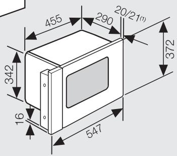 MIELE M 6022-55 SC - Dimensioni incasso - 2