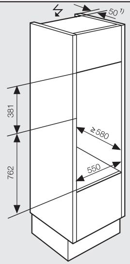 MIELE M 6022-55 SC - Dimensioni incasso - 3