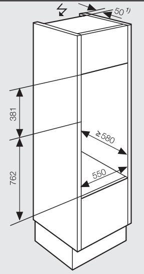 MIELE M 6022-55 SC - M 6022-55 CH encastré dans une armoire supérieure - 2