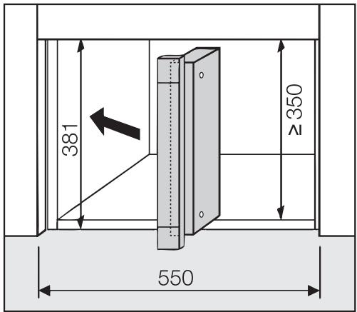 MIELE M 6022-55 SC - Encastrement dans une armoire supérieure - 1