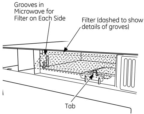 GE JVM1630WFC - To Remove the Charcoal Filter - 1