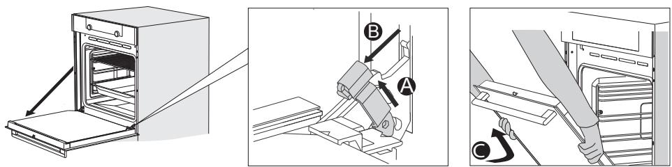 ASKO OCS8664A  -  OCS8664S -  OCS8664A -  OCS8664A1 - Retirer la porte du four - 1