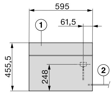 MIELE DGC 7440 NR  -  DGC 7440X BB - Plage de déplacement du bandeau - 2