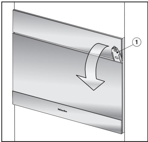 MIELE DGC 7440 NR  -  DGC 7440X BB - Ouvrir la porte manuellement - 1