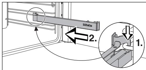 MIELE DGC 7440 NR  -  DGC 7440X BB - Monter et démonter les rails coulissant FlexiClips - 1