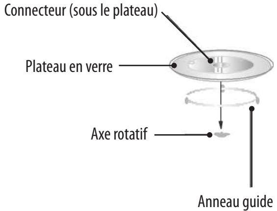 SABA FMOG23BX - Installation du plateau rotatif - 1
