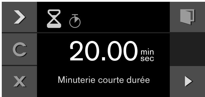 GAGGENAU BMP224-100  -  BMP224-110 -  BMP224-130 - Réglage de la minuterie courte durée - 1