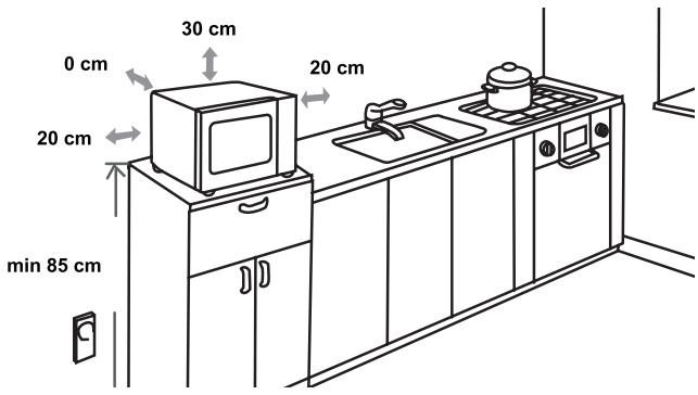 GORENJE MO20E1B - DIMENSOES DE EMBUTIMENTO - 1