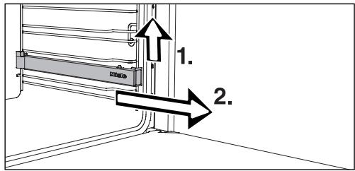 MIELE H 2561 B - Monter et démonter les rails télescopiques FlexiClips - 3