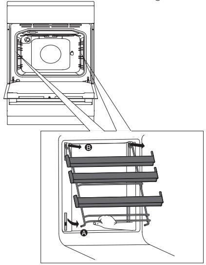 GORENJE EIT5356X - DÉMONTAGE ET NETTOYAGE DES GRADINS EN FIL ET DES GLISSIÈRES TÉLESCOPIQUES - 1