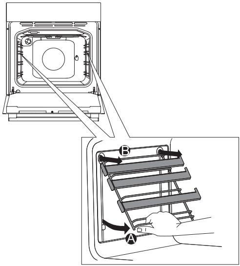 GORENJE BO73CLB - REMOVING AND CLEANING WIRE AND TELESCOPIC EXTENDIBLE GUIDES - 1