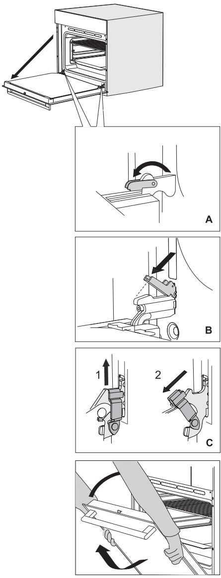 GORENJE BO73CLB - REMOVING AND INSERTING THE OVEN DOOR - 1